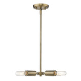 Gold Four Light Metal Dimmable Chandelier - Homeroots