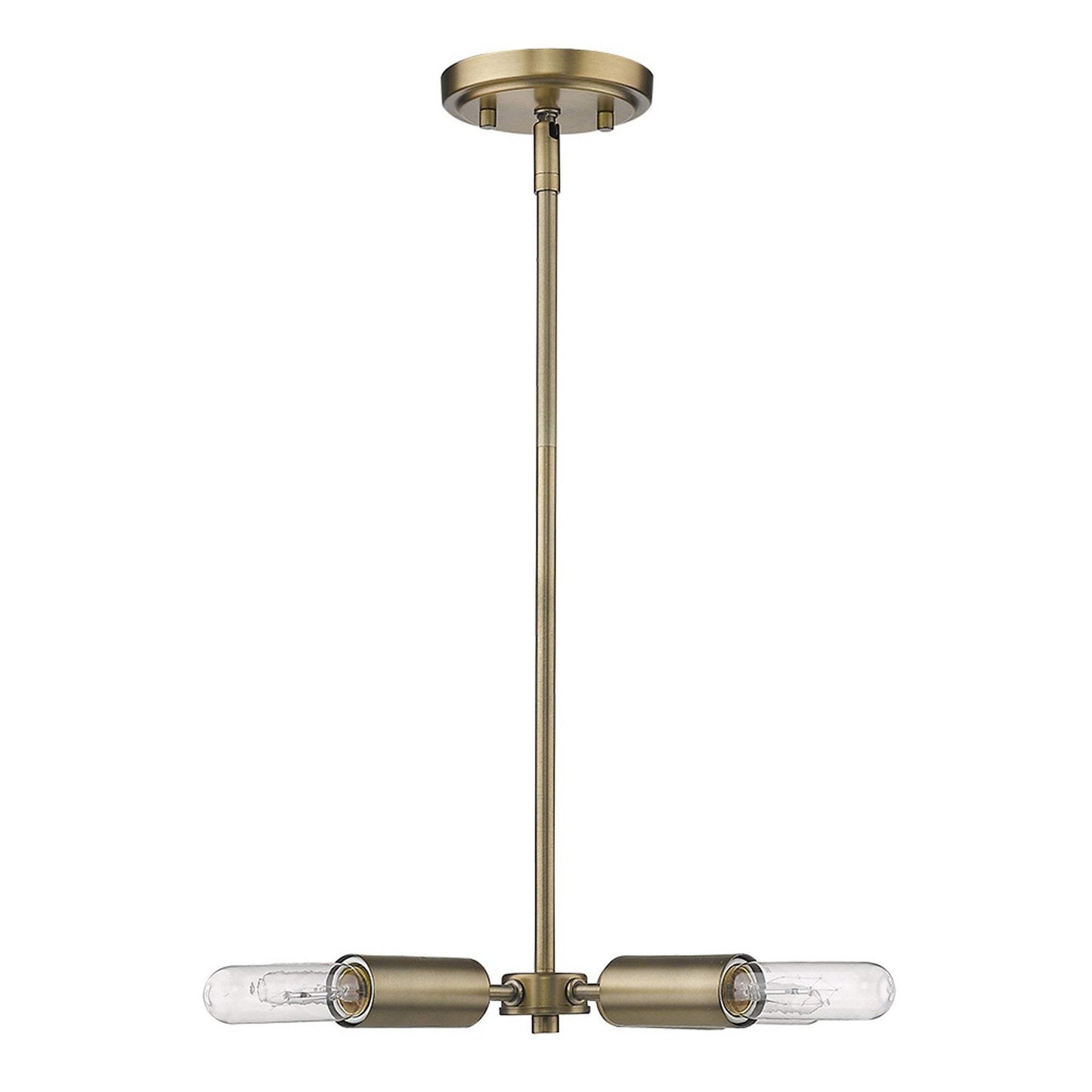 Gold Four Light Metal Dimmable Chandelier - Homeroots - Flyclothing LLC