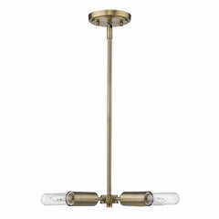 Gold Four Light Metal Dimmable Chandelier - Homeroots