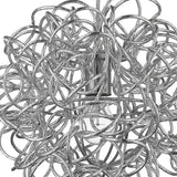 Mingle 1-Light Polished Chrome Pendant With Faceted Chrome Aluminum Wire Shade - Homeroots