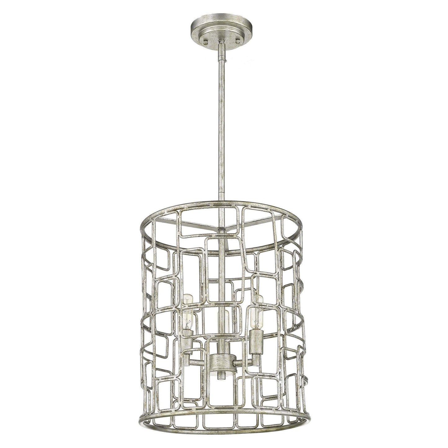Amoret 3-Light Antique Silver Convertible Pendant - Homeroots - Flyclothing LLC