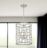 Amoret 3-Light Antique Silver Convertible Pendant - Homeroots - Flyclothing LLC