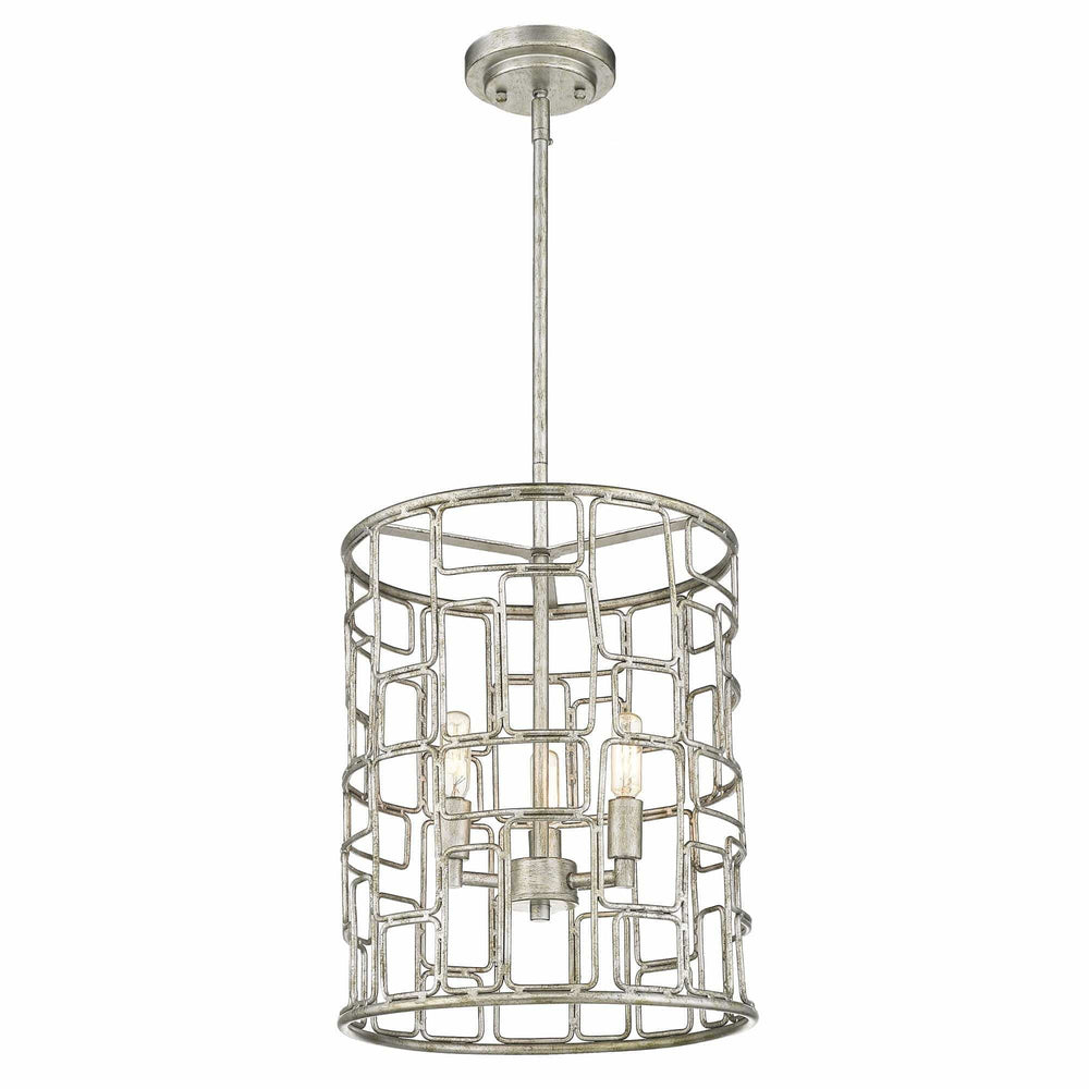 Amoret 3-Light Antique Silver Convertible Pendant - Homeroots - Flyclothing LLC