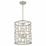 Amoret 3-Light Antique Silver Convertible Pendant - Homeroots