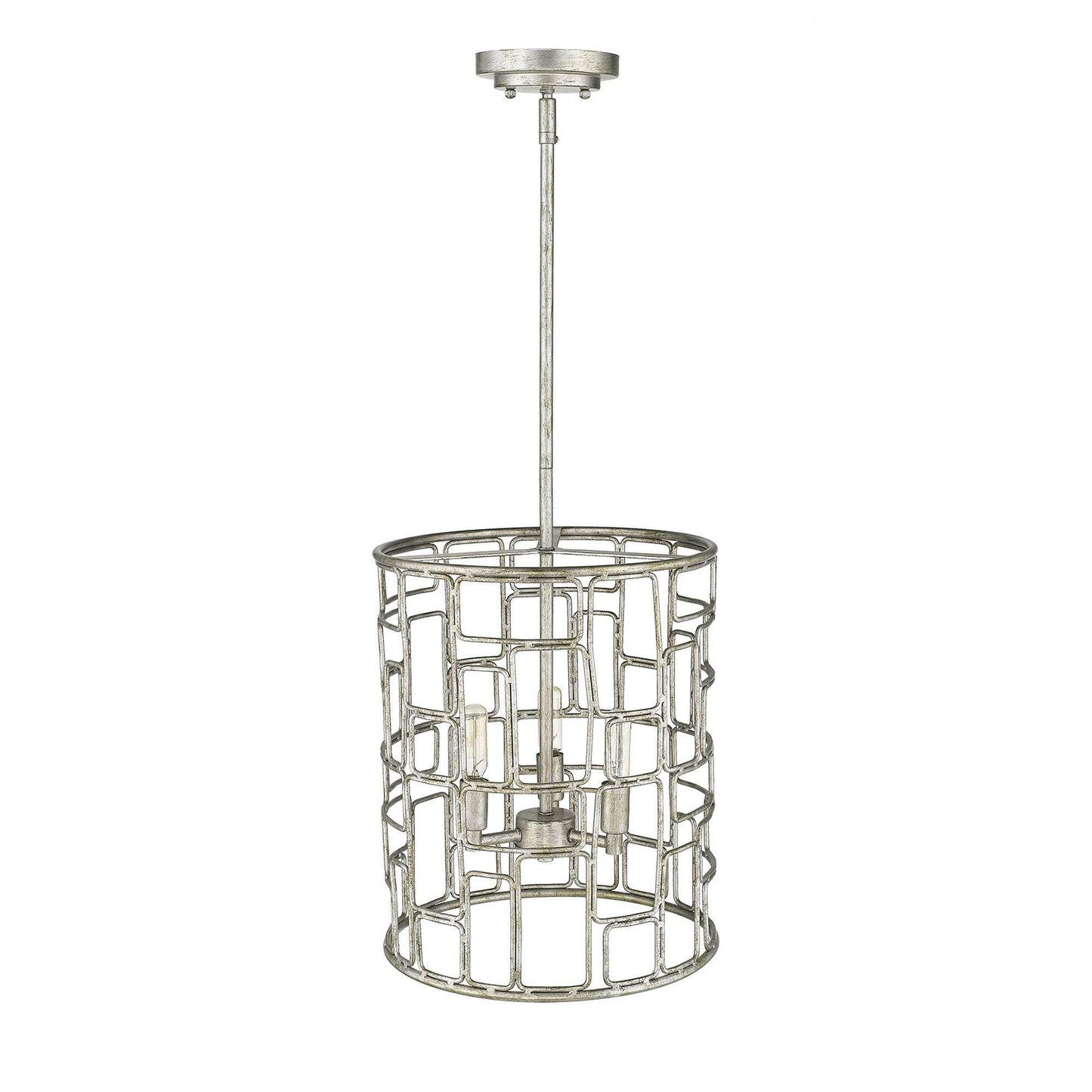 Amoret 3-Light Antique Silver Convertible Pendant - Homeroots - Flyclothing LLC