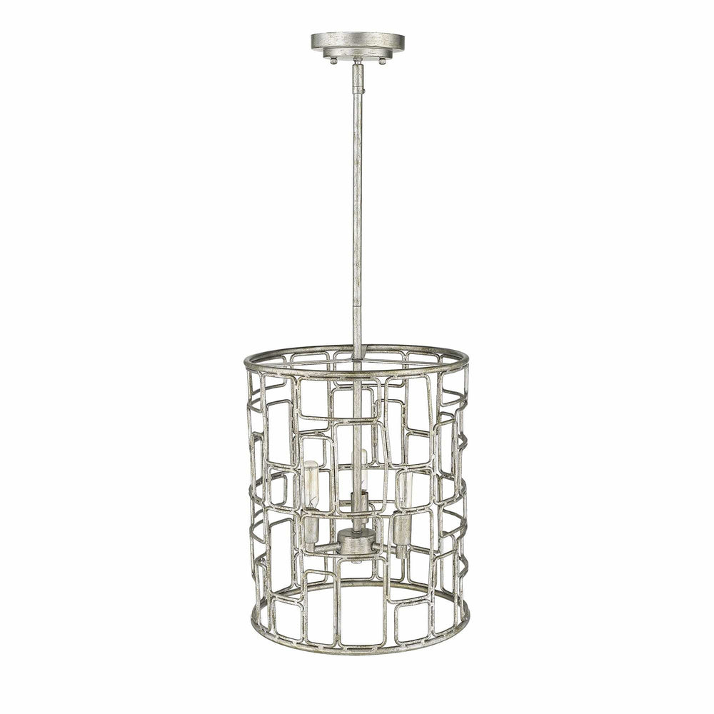 Amoret 3-Light Antique Silver Convertible Pendant - Homeroots - Flyclothing LLC
