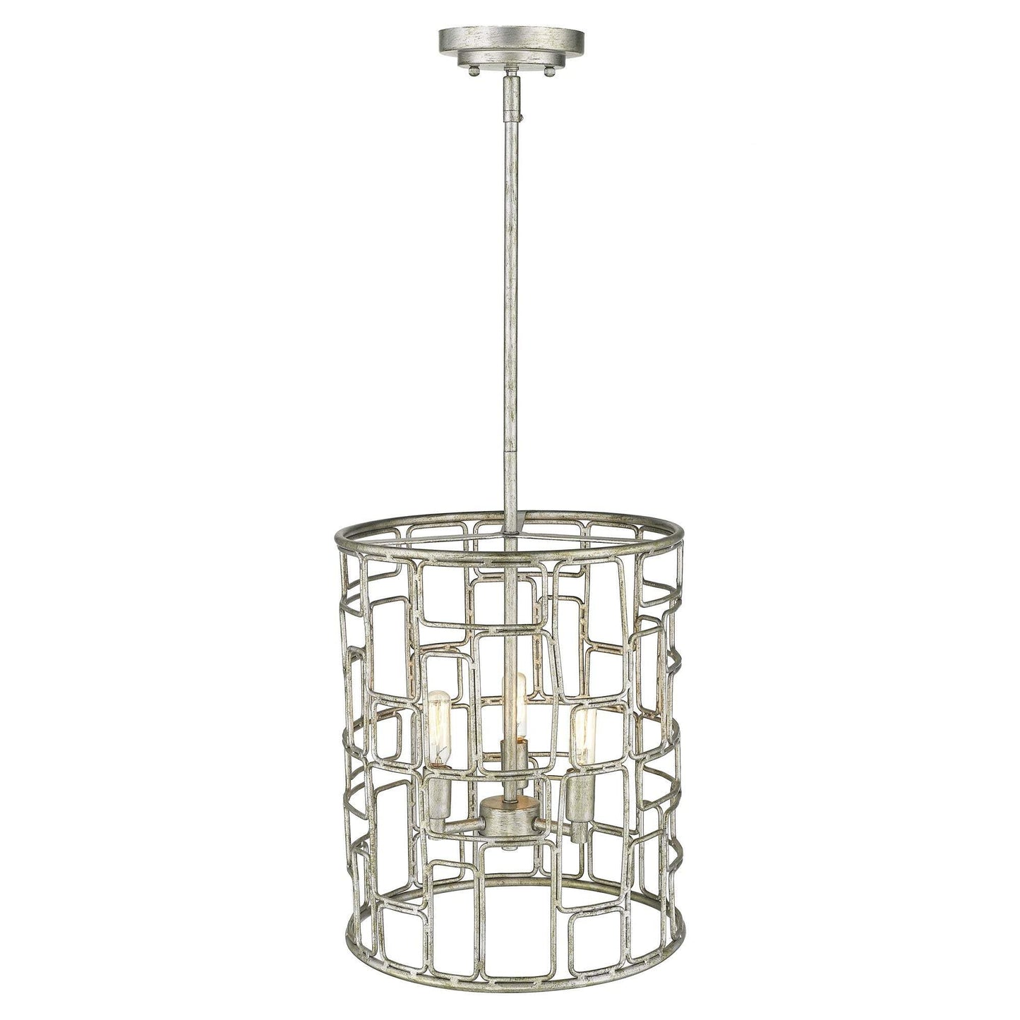 Amoret 3-Light Antique Silver Convertible Pendant - Homeroots - Flyclothing LLC