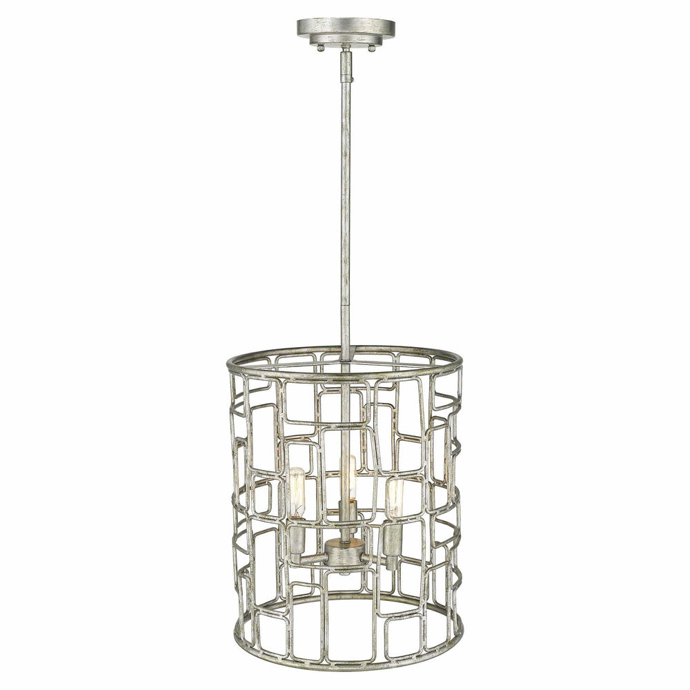 Amoret 3-Light Antique Silver Convertible Pendant - Homeroots - Flyclothing LLC