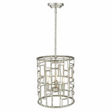 Amoret 3-Light Antique Silver Convertible Pendant - Homeroots