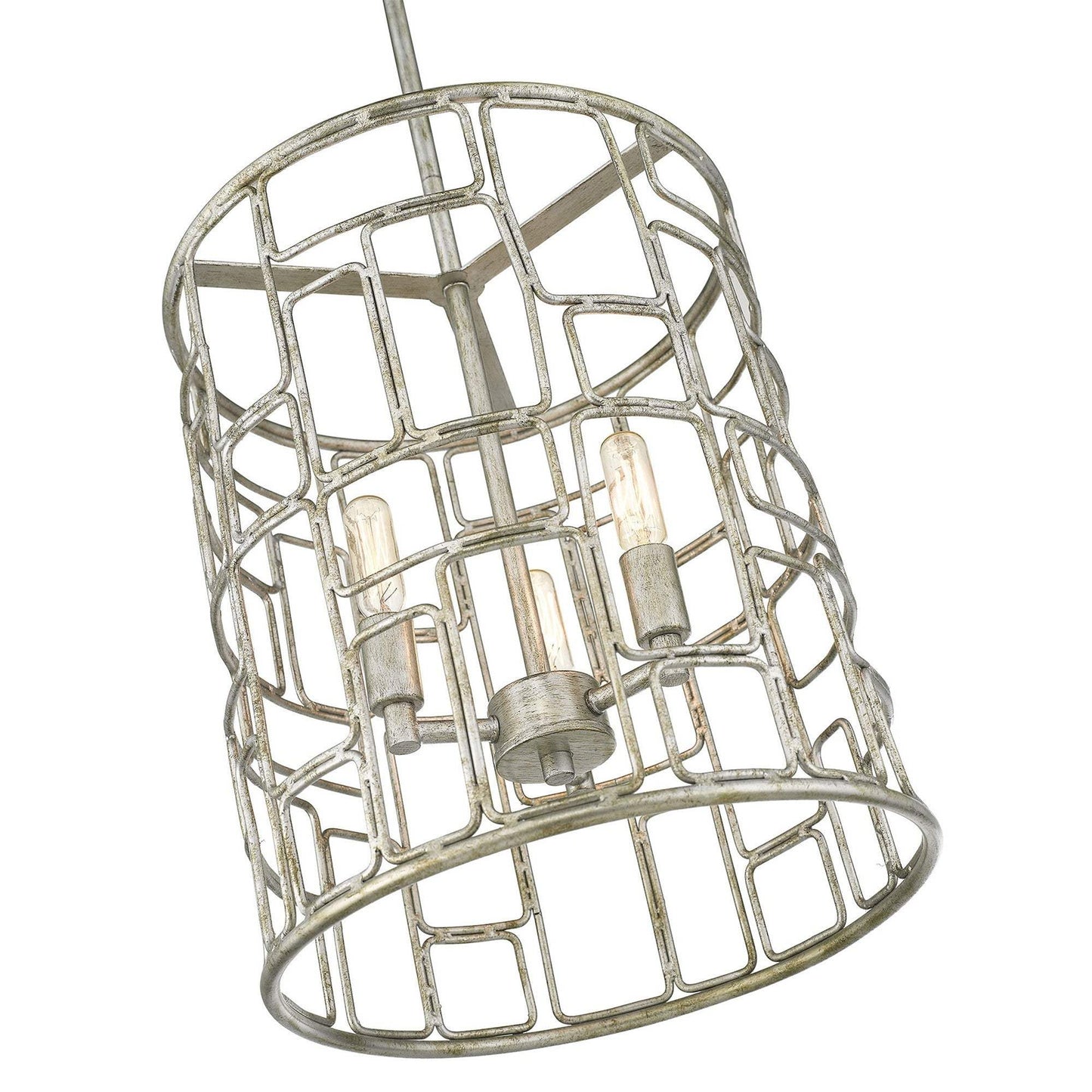 Amoret 3-Light Antique Silver Convertible Pendant - Homeroots - Flyclothing LLC