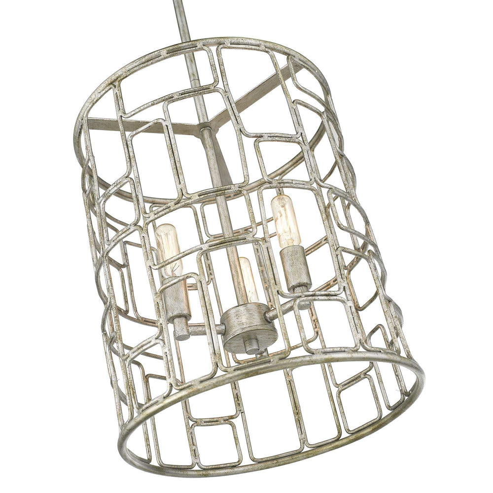Amoret 3-Light Antique Silver Convertible Pendant - Homeroots - Flyclothing LLC