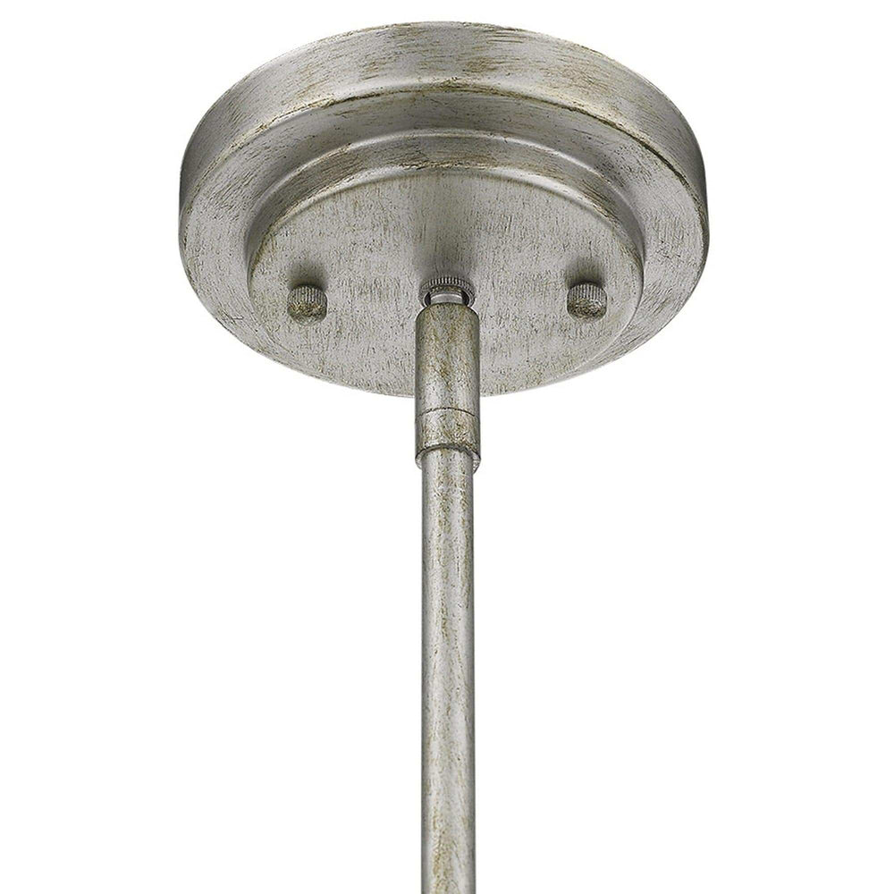 Amoret 3-Light Antique Silver Convertible Pendant - Homeroots - Flyclothing LLC