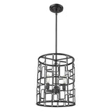Amoret 3-Light Matte Black Convertible Pendant - Homeroots - Flyclothing LLC