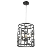 Amoret 3-Light Matte Black Convertible Pendant - Homeroots - Flyclothing LLC