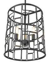 Amoret 3-Light Matte Black Convertible Pendant - Homeroots - Flyclothing LLC