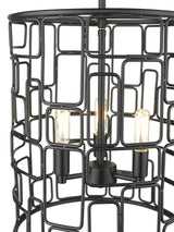 Amoret 3-Light Matte Black Convertible Pendant - Homeroots - Flyclothing LLC