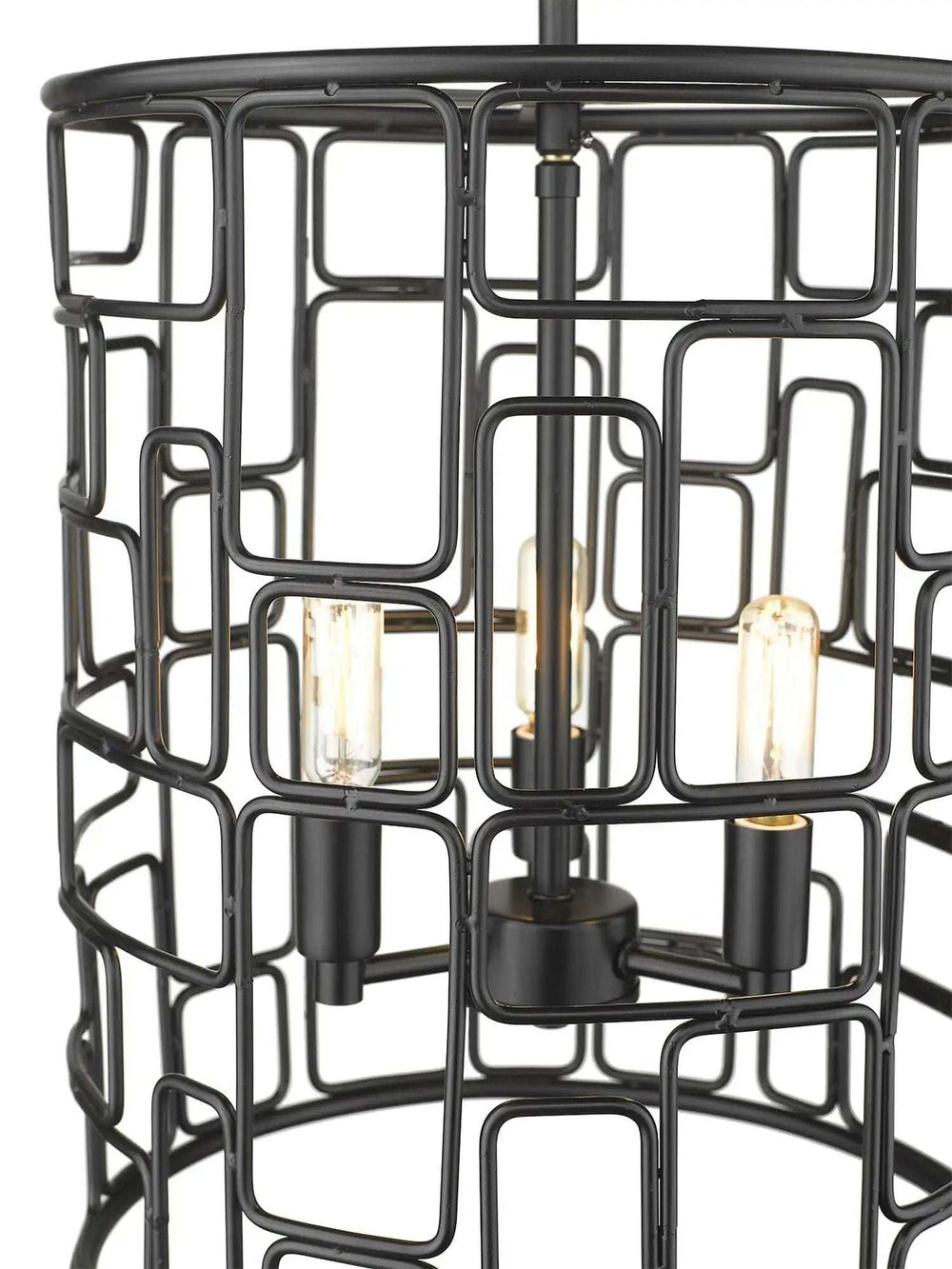 Amoret 3-Light Matte Black Convertible Pendant - Homeroots - Flyclothing LLC