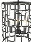 Amoret 3-Light Matte Black Convertible Pendant - Homeroots - Flyclothing LLC