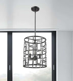Amoret 3-Light Matte Black Convertible Pendant - Homeroots - Flyclothing LLC