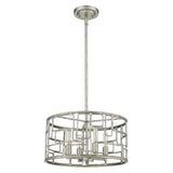 Amoret 4-Light Antique Silver Convertible Pendant - Homeroots - Flyclothing LLC