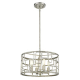 Amoret 4-Light Antique Silver Convertible Pendant - Homeroots - Flyclothing LLC
