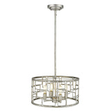 Amoret 4-Light Antique Silver Convertible Pendant - Homeroots - Flyclothing LLC