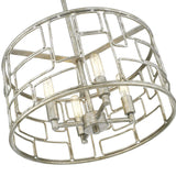 Amoret 4-Light Antique Silver Convertible Pendant - Homeroots - Flyclothing LLC