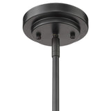Amoret 5-Light Matte Black Convertible Pendant - Homeroots - Flyclothing LLC