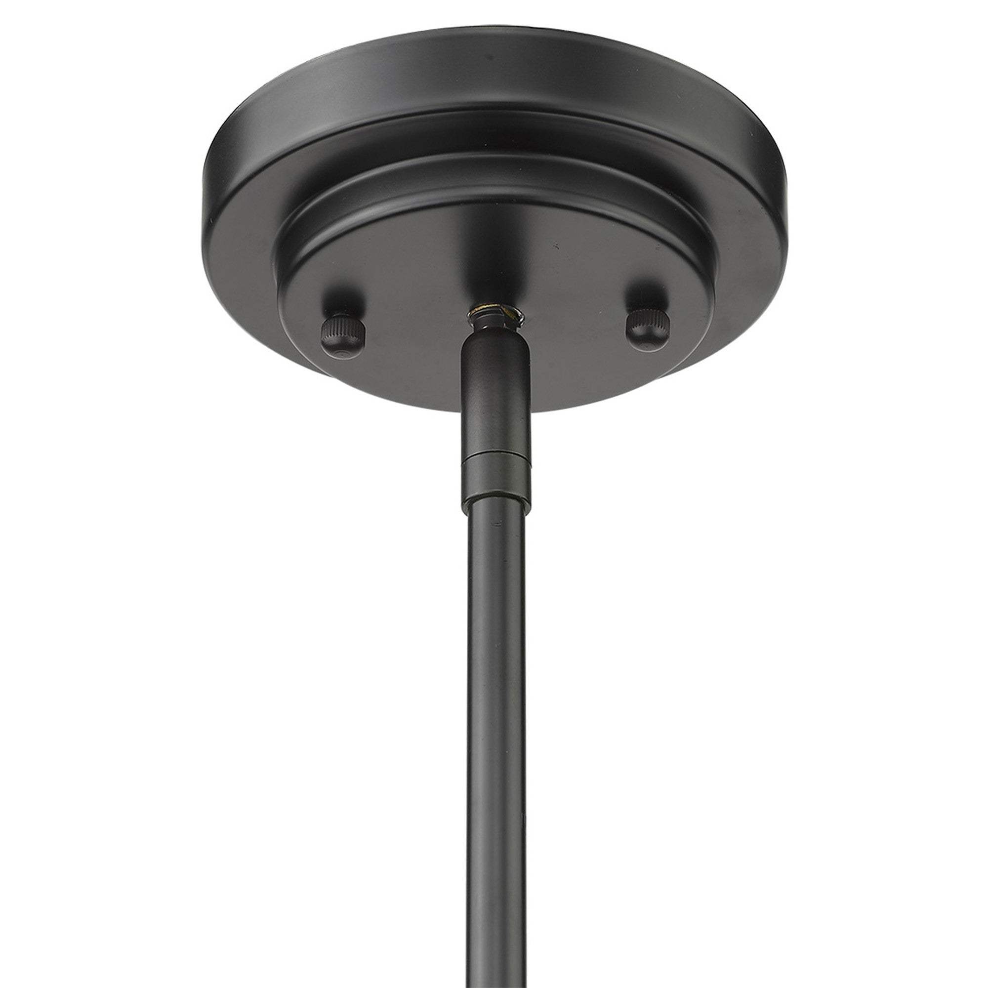 Amoret 5-Light Matte Black Convertible Pendant - Homeroots - Flyclothing LLC