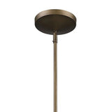 Greta 1-Light Raw Brass Pendant With Gloss White Interior And Etched Glass Shade - Homeroots