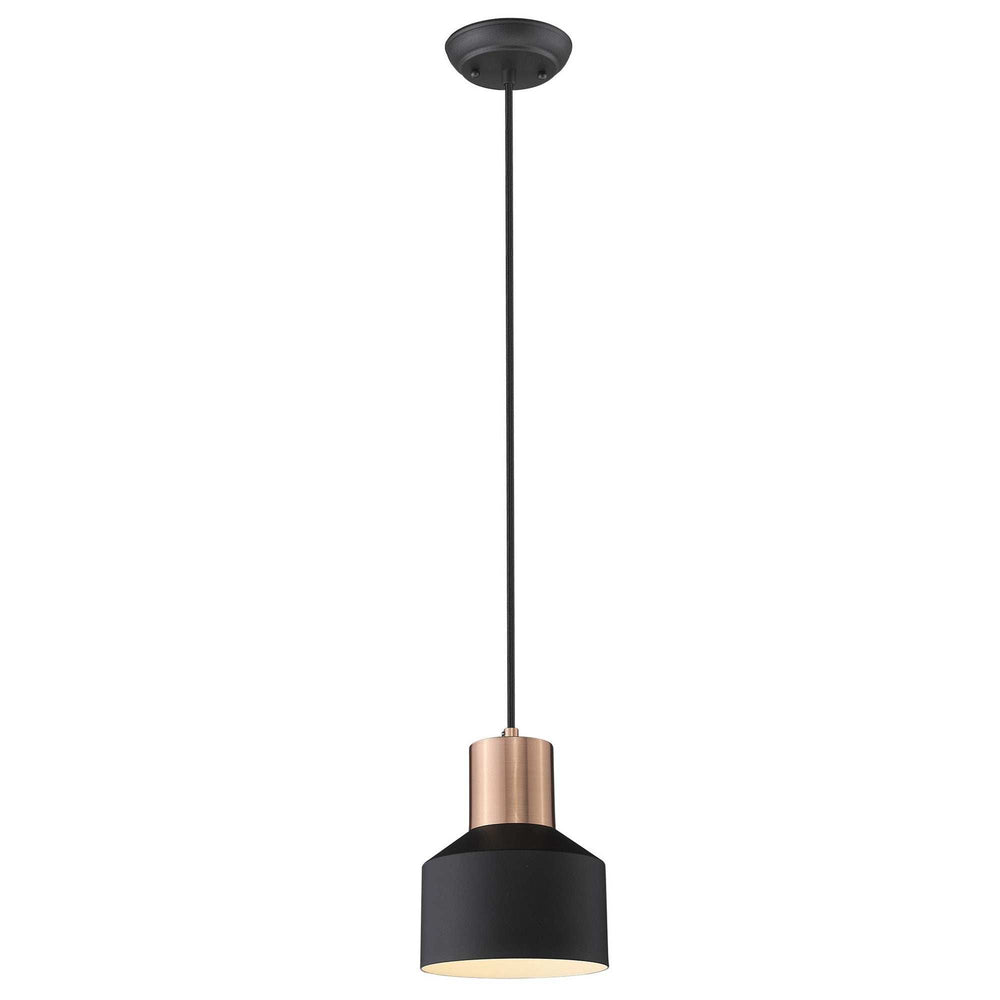 Matte Black and Rose Gold Pendant Hanging Light - Homeroots - Flyclothing LLC