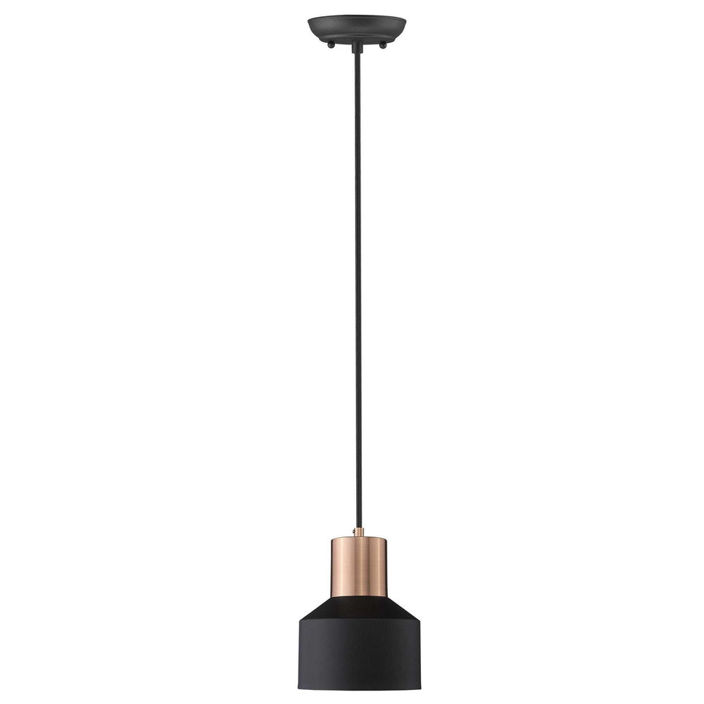 Matte Black and Rose Gold Pendant Hanging Light - Homeroots - Flyclothing LLC