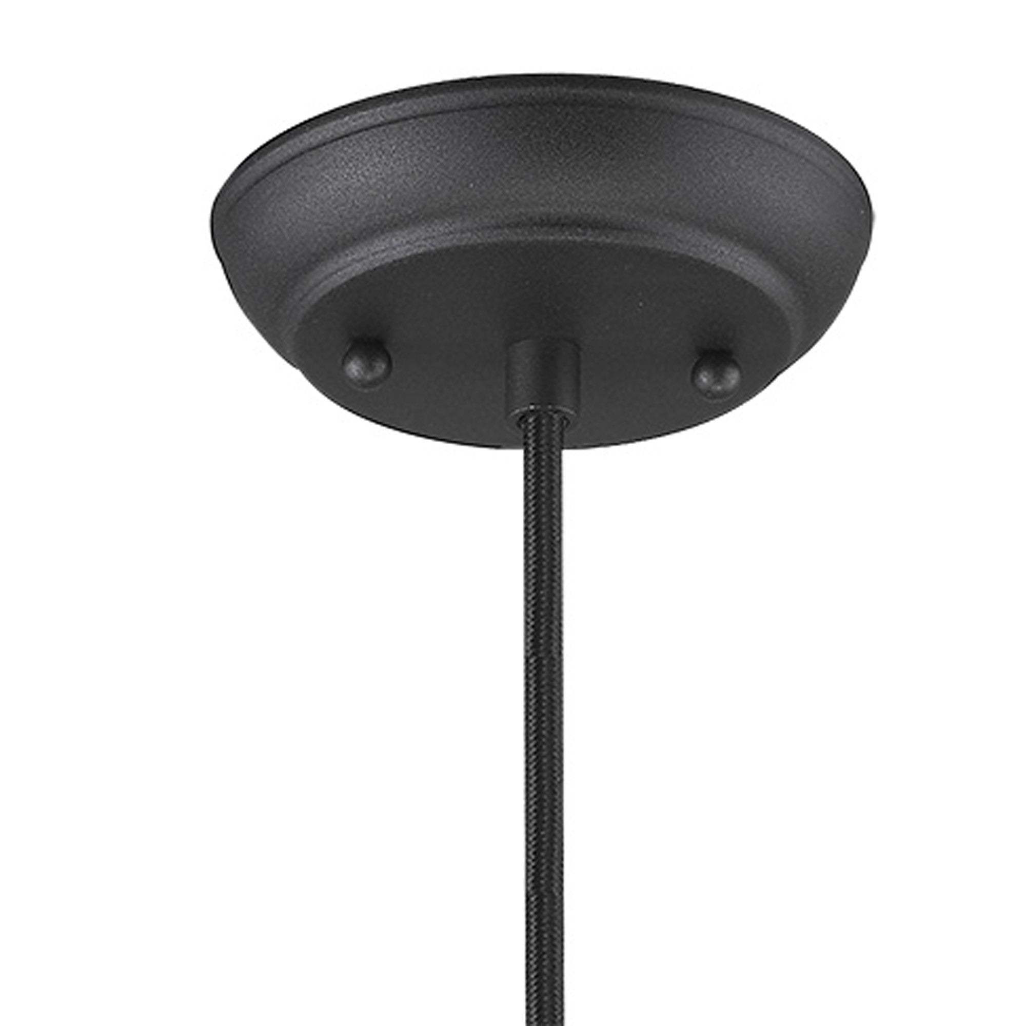 Hedron 1-Light Matte Black Pendant - Homeroots - Flyclothing LLC