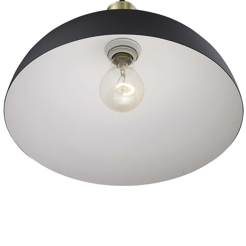 Ingo 1-Light Matte Black Pendant - Homeroots - Flyclothing LLC