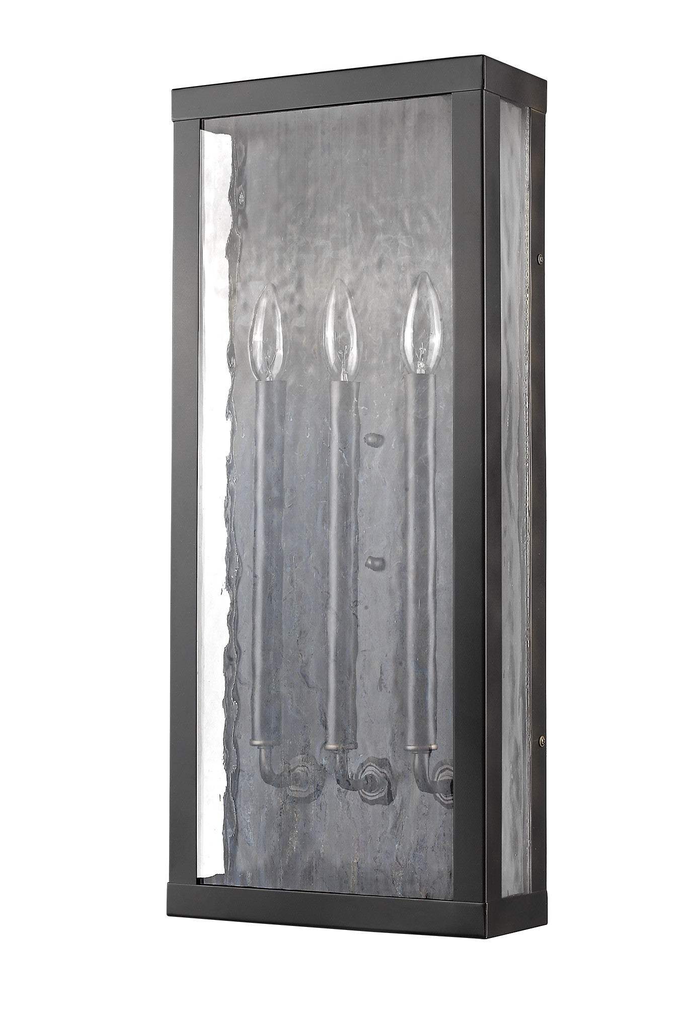 Charleston 3-Light Oil-Rubbed Bronze Shadowbox Wall Light (Large) - Homeroots - Flyclothing LLC