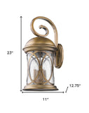 Lincoln 4-Light Antique Brass Wall Light - Homeroots - Flyclothing LLC