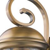 Lincoln 4-Light Antique Brass Wall Light - Homeroots