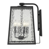 Hirche 4-Light Matte Black Wall Light - Homeroots