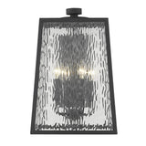 Hirche 4-Light Matte Black Wall Light - Homeroots