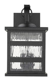 Morris 3-Light Matte Black Wall Light - Homeroots