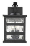 Morris 3-Light Matte Black Wall Light - Homeroots