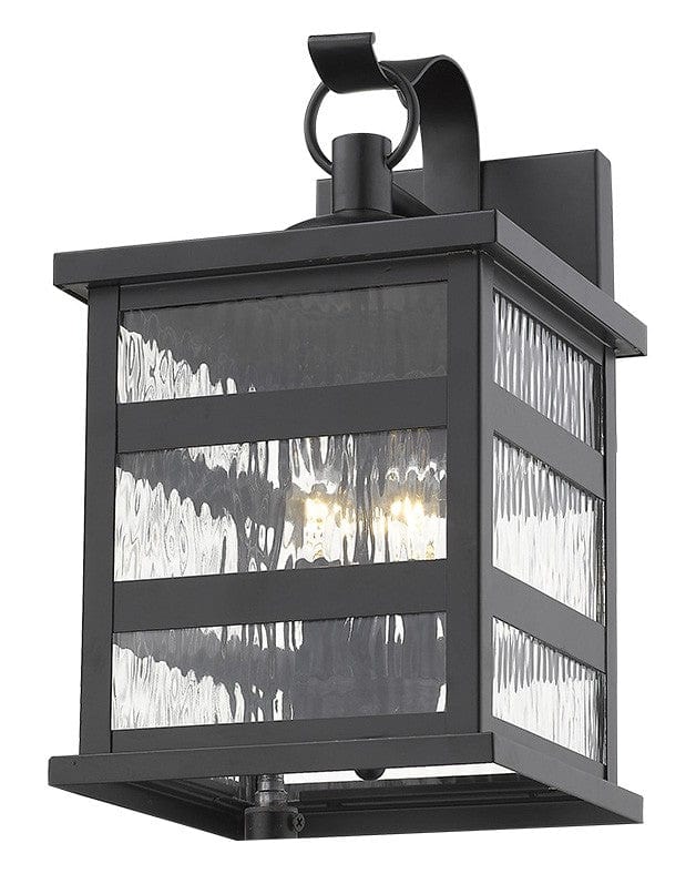 Morris 3-Light Matte Black Wall Light - Homeroots