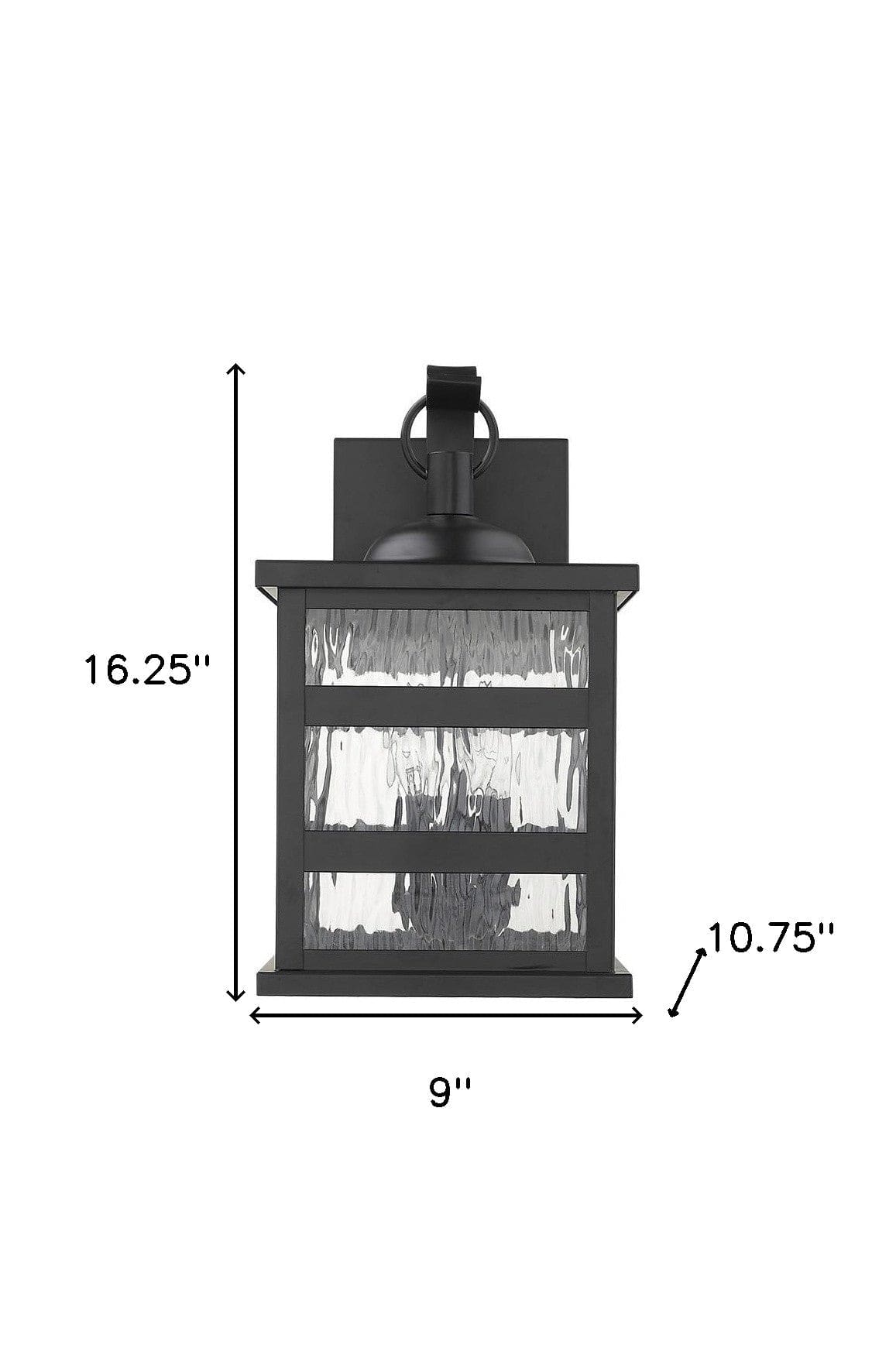 Morris 3-Light Matte Black Wall Light - Homeroots