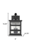 Morris 3-Light Matte Black Wall Light - Homeroots - Flyclothing LLC