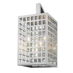 Letzel 3-Light Satin Nickel Wall Light - Homeroots