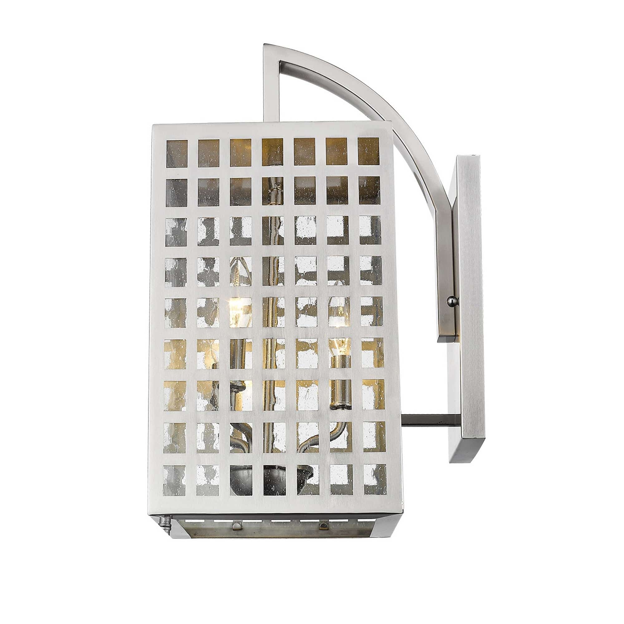 Letzel 3-Light Satin Nickel Wall Light - Homeroots