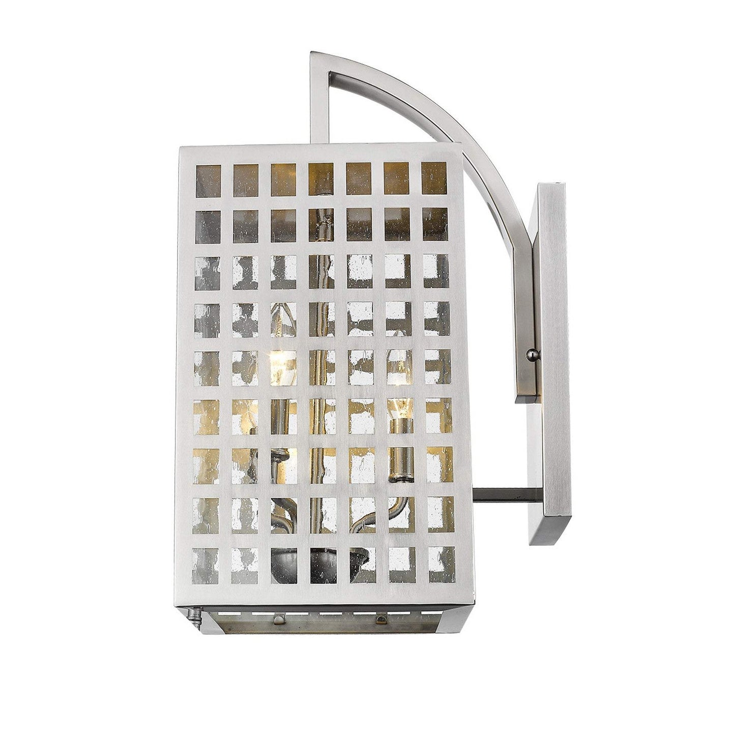 Letzel 3-Light Satin Nickel Wall Light - Homeroots - Flyclothing LLC