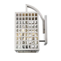 Letzel 3-Light Satin Nickel Wall Light - Homeroots