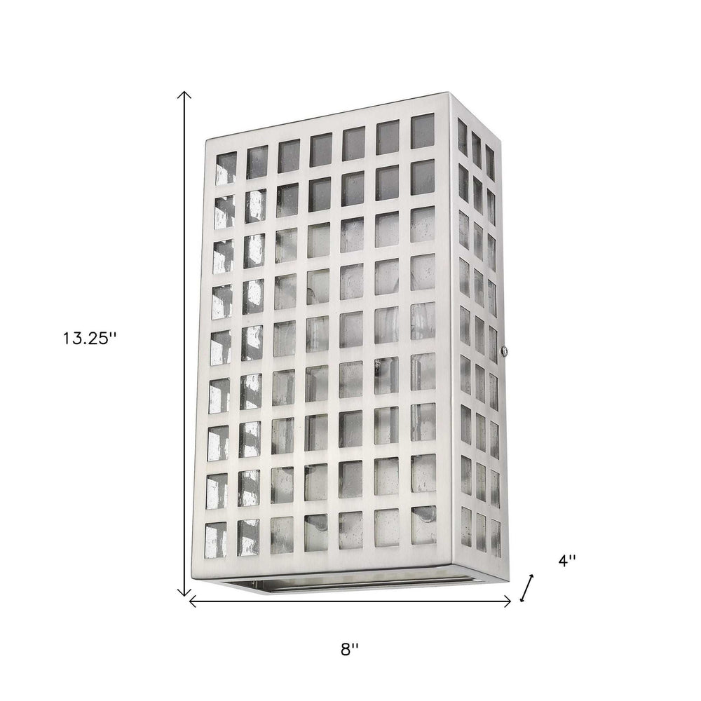 Letzel 2-Light Satin Nickel ADA Wall Sconce - Homeroots - Flyclothing LLC