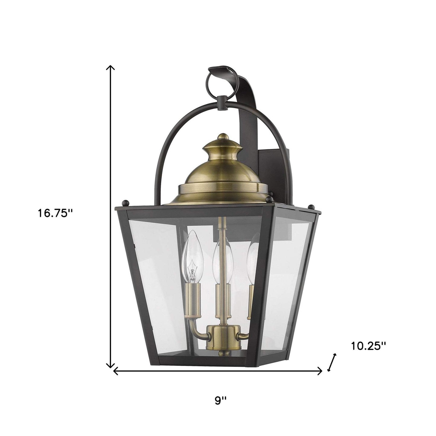 Savannah 3-Light Oil-Rubbed Bronze Wall Light - Homeroots - Flyclothing LLC
